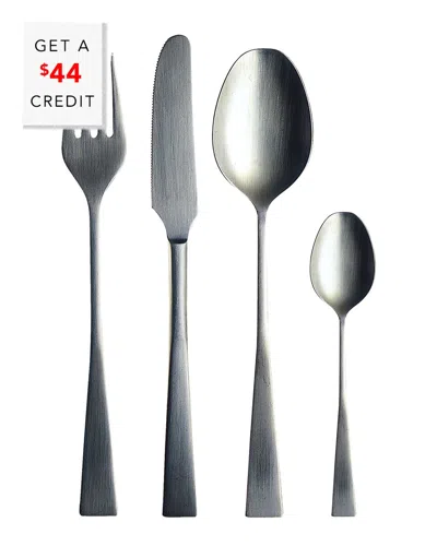 Mepra 20pc Flatware Set With $44 Credit In Silver