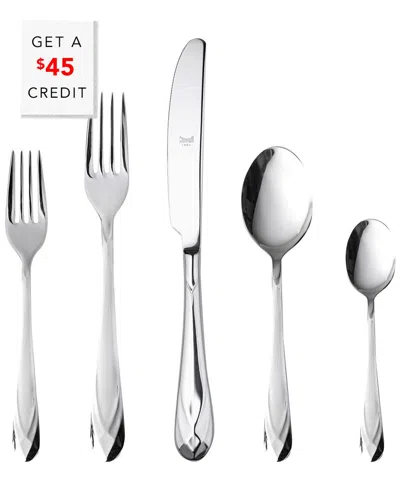 Mepra 20pc Flatware Set With $45 Credit In Silver
