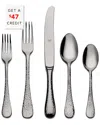 Mepra 20pc Flatware Set With $47 Credit In Silver