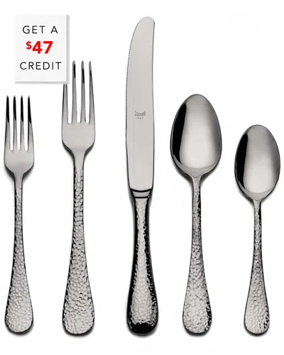 Mepra 20pc Flatware Set With $47 Credit In Silver