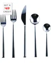 Mepra Movida 20-piece Flatware Set In Black