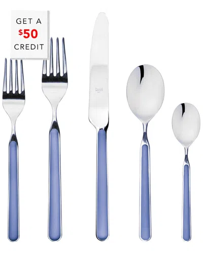 Mepra 20pc Flatware Set With $50 Credit In Blue