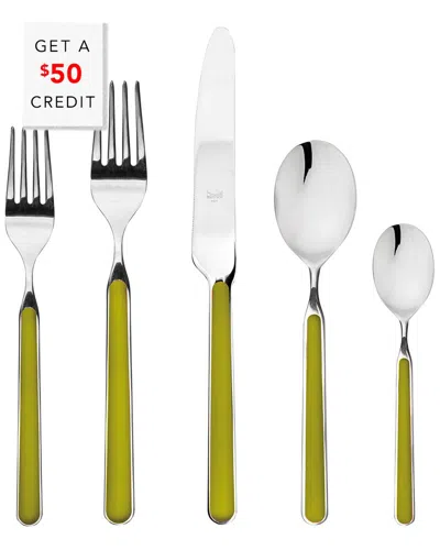 Mepra 20pc Flatware Set With $50 Credit In Green