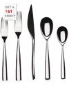 Mepra 20pc Flatware Set With $61 Credit In Black