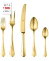 Mepra Dolce Vita Pewter Oro 5-piece Flatware Set
