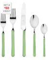 Mepra Fantasia Flatware Set In Green