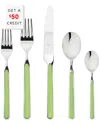Mepra Fantasia Flatware Set In Green