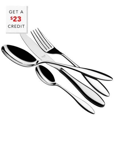Mepra 24pc Flatware Set With $23 Credit In Silver