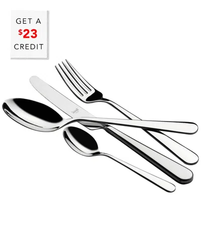 Mepra 24pc Flatware Set With $23 Credit In Silver