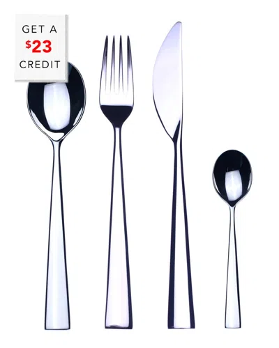 Mepra 24pc Flatware Set With $23 Credit In Blue
