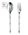 Mepra Bali Mirror 2 Piece Serving Set In Silver
