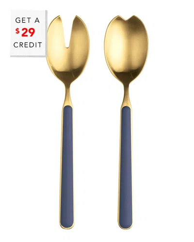Mepra 2pc Fantasia Ice Salad Serving Set With $29 Credit In Gold