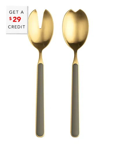 Mepra 2pc Fantasia Ice Salad Serving Set With $29 Credit In Gold