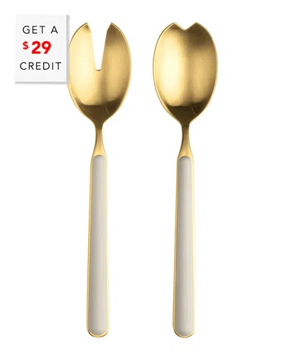 Mepra 2pc Fantasia Ice Salad Serving Set With $29 Credit In Multi