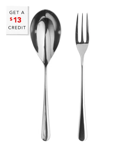 Mepra 2pc Neve Serving Set With $13 Credit In Silver