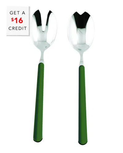 Mepra 2pc Salad Set With $16 Credit In Green