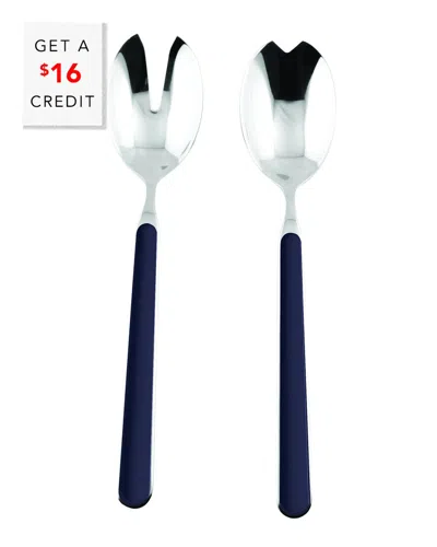 Mepra 2pc Salad Set With $16 Credit In Blue