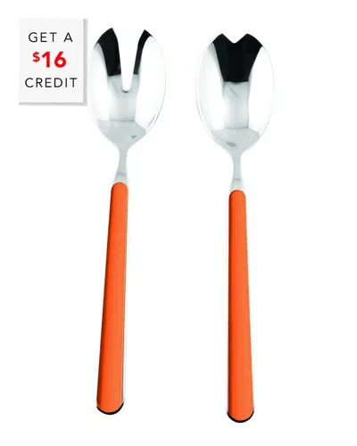 Mepra 2pc Salad Set With $16 Credit In Orange