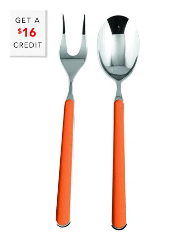 Mepra 2pc Serving Set With $16 Credit In Orange