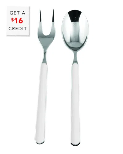 Mepra 2pc Serving Set With $16 Credit In White
