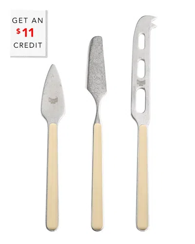 Mepra 3pc Fantasia Cheese Knives With $11 Credit In Multi