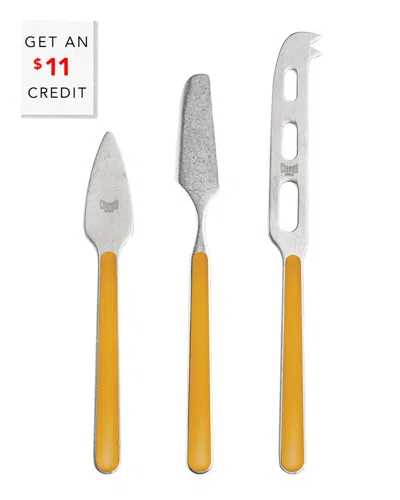 Mepra 3pc Fantasia Cheese Knives With $11 Credit In Multi