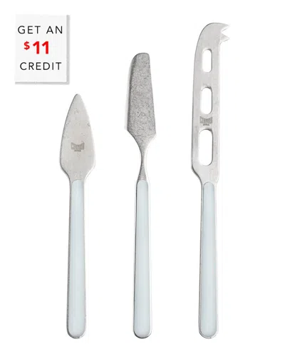Mepra 3pc Fantasia Cheese Knives With $11 Credit In Blue