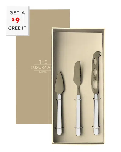 Mepra 3pc Fantasia Cheese Knives With $9 Credit In Multi