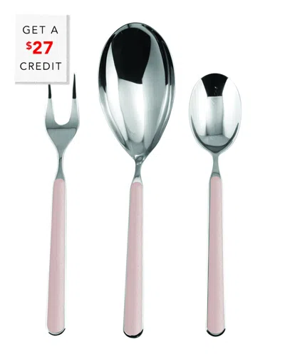 Mepra 3pc Serving Set With $27 Credit In Pink