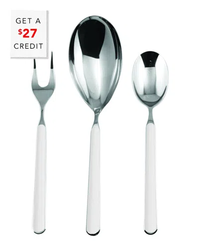 Mepra 3pc Serving Set With $27 Credit In White