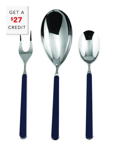 Mepra 3pc Serving Set With $27 Credit In Blue