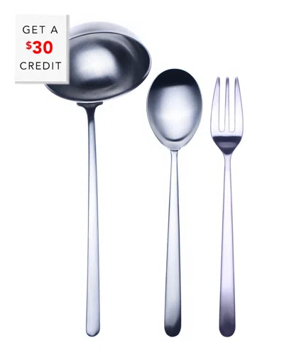 Mepra 3pc Serving Set With $30 Credit In Blue