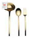 Mepra Due Ice Oro 3-piece Serving Set In Gold