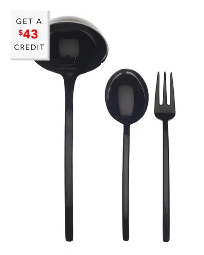 Mepra 3pc Serving Set With $43 Credit In Black