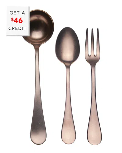 Mepra 3pc Serving Set With $46 Credit In Silver