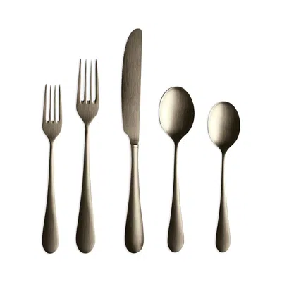 Mepra 5 Piece Cutlery Set In Bronze