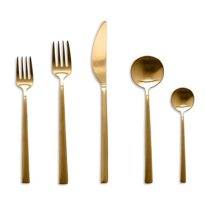 Mepra 5 Piece Place Setting In Gold
