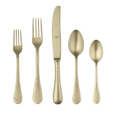 Mepra Epoque 5-piece Flatware Set In Champagne