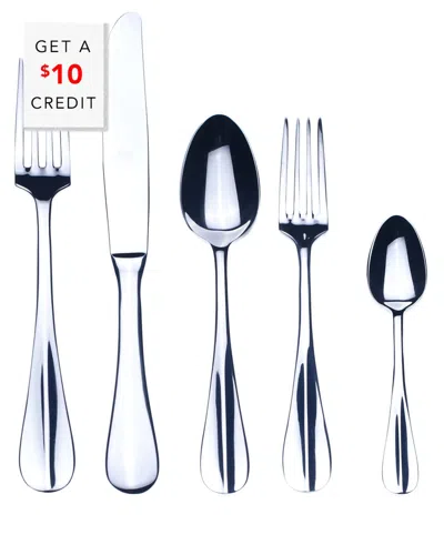 Mepra 5pc Flatware Set With $10 Credit In Silver
