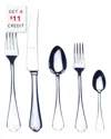 Mepra 5pc Flatware Set With $11 Credit In Silver