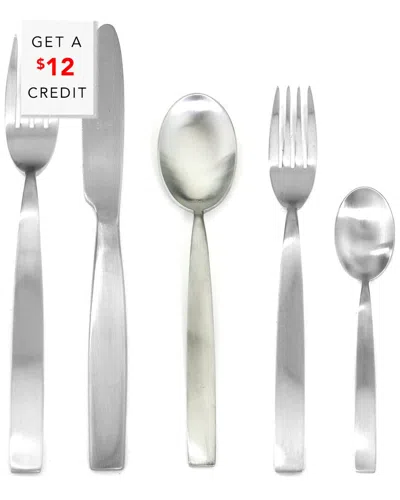Mepra 5pc Flatware Set With $12 Credit In Silver