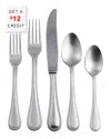 Mepra 5pc Flatware Set With $12 Credit In Silver