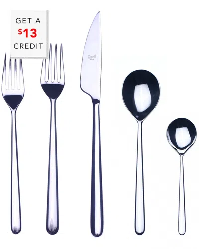 Mepra 5pc Flatware Set With $13 Credit In Black