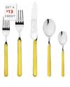 Mepra 5pc Flatware Set With $13 Credit In Yellow