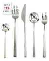 Mepra 5pc Flatware Set With $13 Credit In Silver