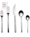 Mepra 5pc Flatware Set With $14 Credit In Silver