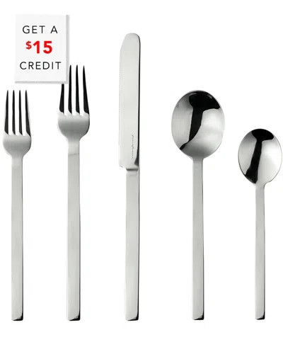 Mepra 5pc Flatware Set With $15 Credit In Gray
