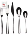 Mepra 5pc Flatware Set With $13 Credit In Silver