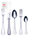 Mepra 5pc Flatware Set With $20 Credit In Silver