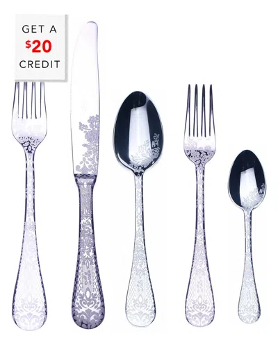 Mepra 5pc Flatware Set With $20 Credit In Silver